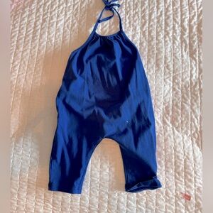 Blue jumper with tie strap 12-18 months